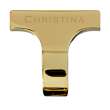 18 mm T-Bar Set aus vergoldetem Stahl aus der Serie Collect von Christina Design London